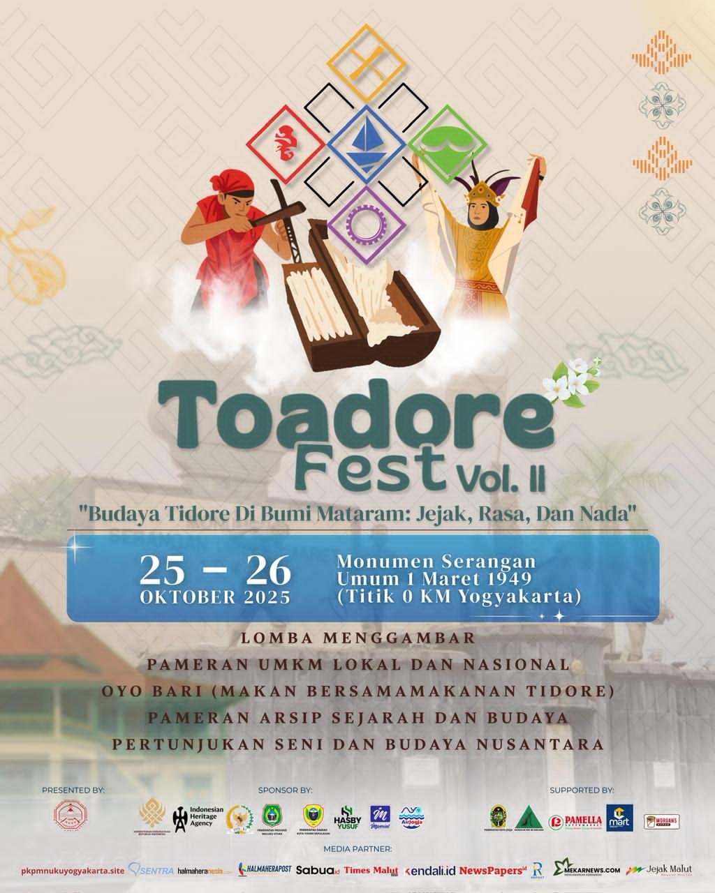 Toadore FEST Vol. II: Mahasiswa Tidore di Yogyakarta Bawa Semangat Pemajuan Kebudayaan ke Panggung Nasional. 